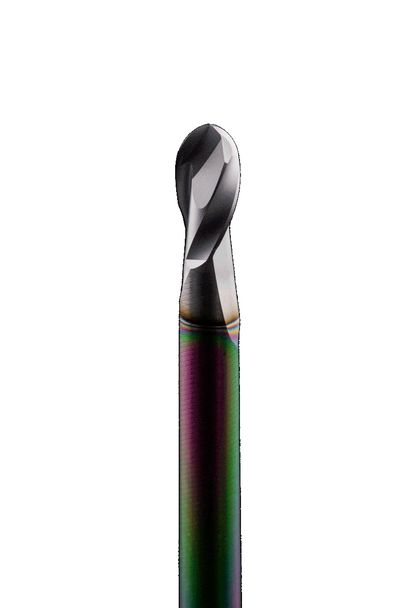 FLATCOAT® DIA cutting edge close-up with iridescent diamond coating
